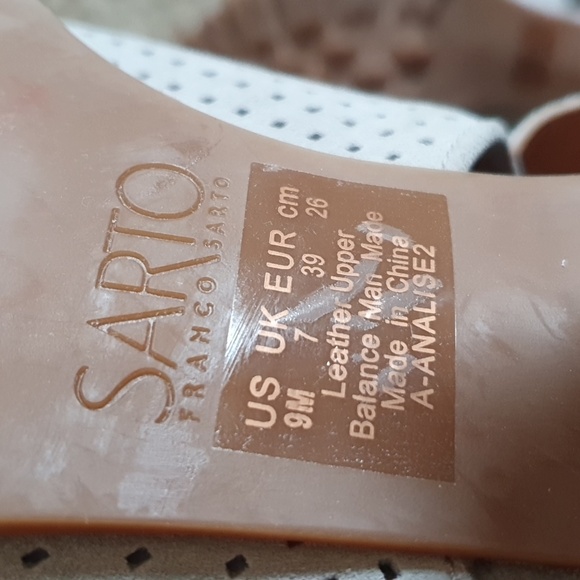 Franklin Sarto Analise Taupe/Gray Suede Slingback Mule sz 9 - Picture 7 of 7